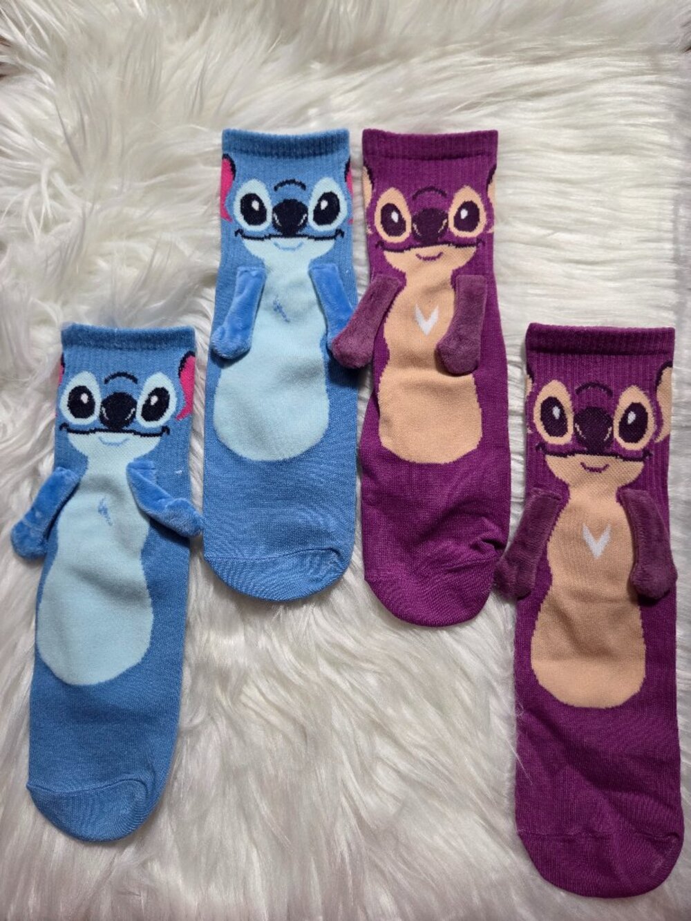 Stitch & Angel Long Socks Set